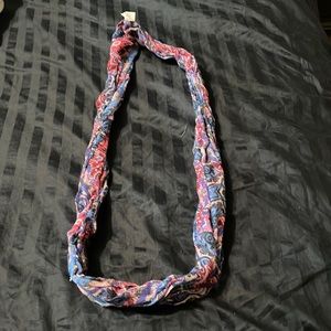Pink and blue scarf